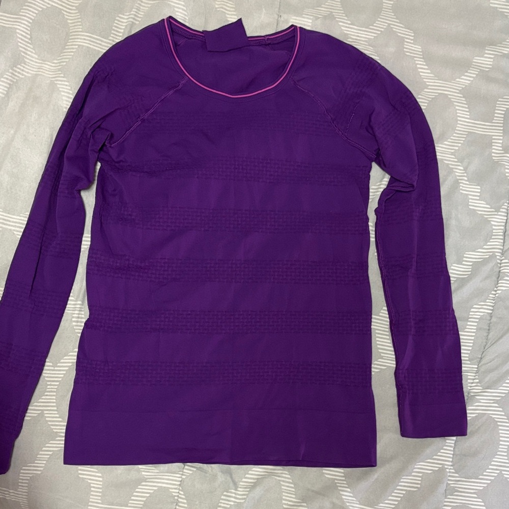 Athleta Vibrant Purple Long Sleeve Top